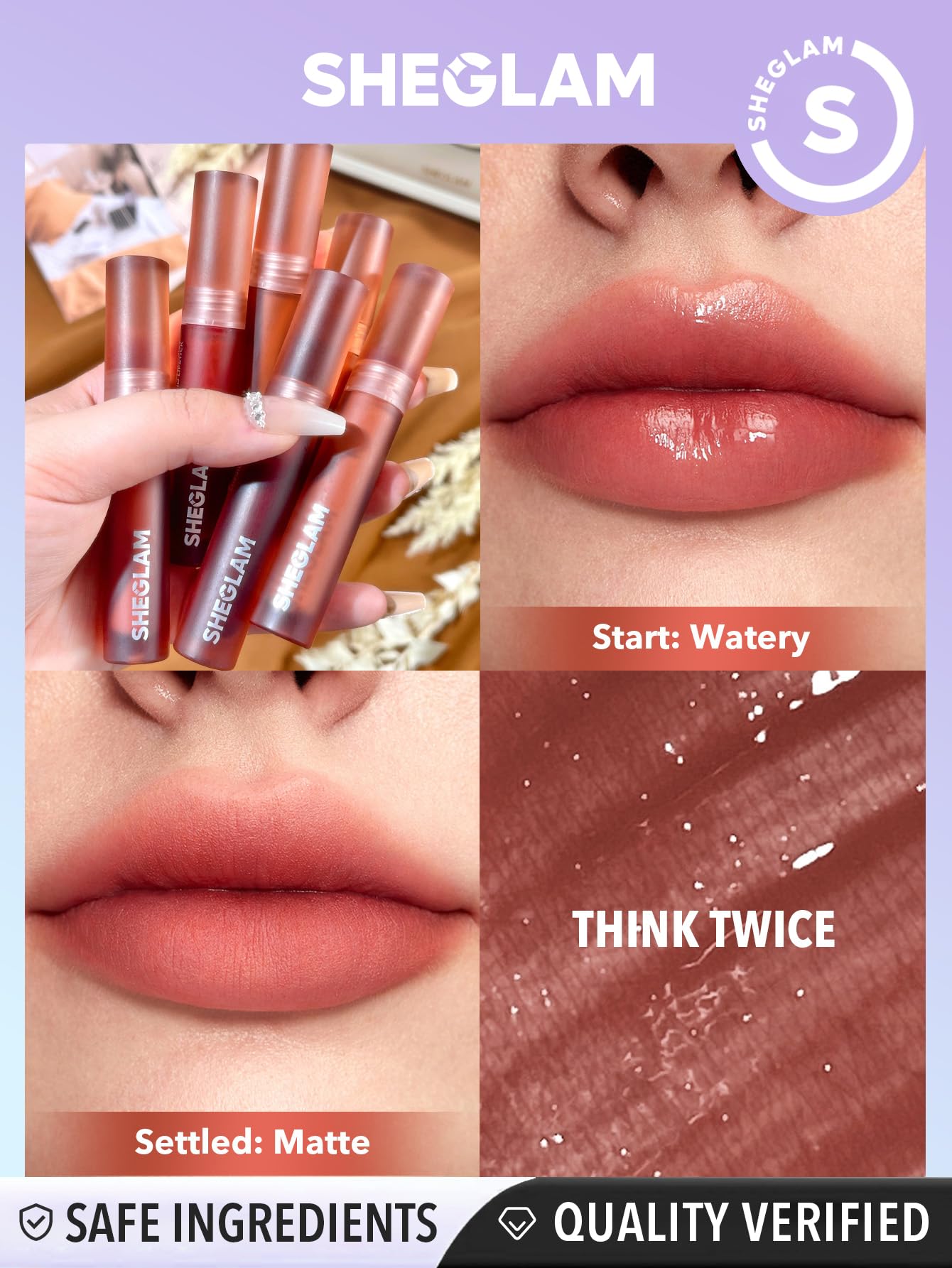 SHEGLAM Soft Haze Lip Blur: aplicador suave para una aplicación precisa.