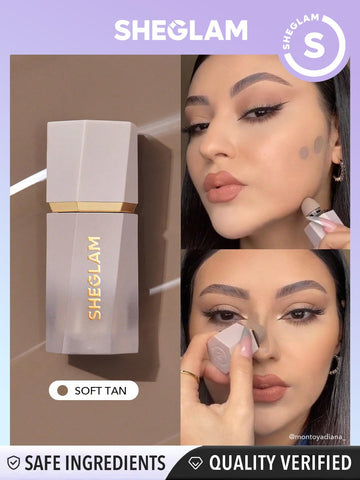 SHEGLAM Sun Sculpt aplicador esponja: aplica suave y precisa.