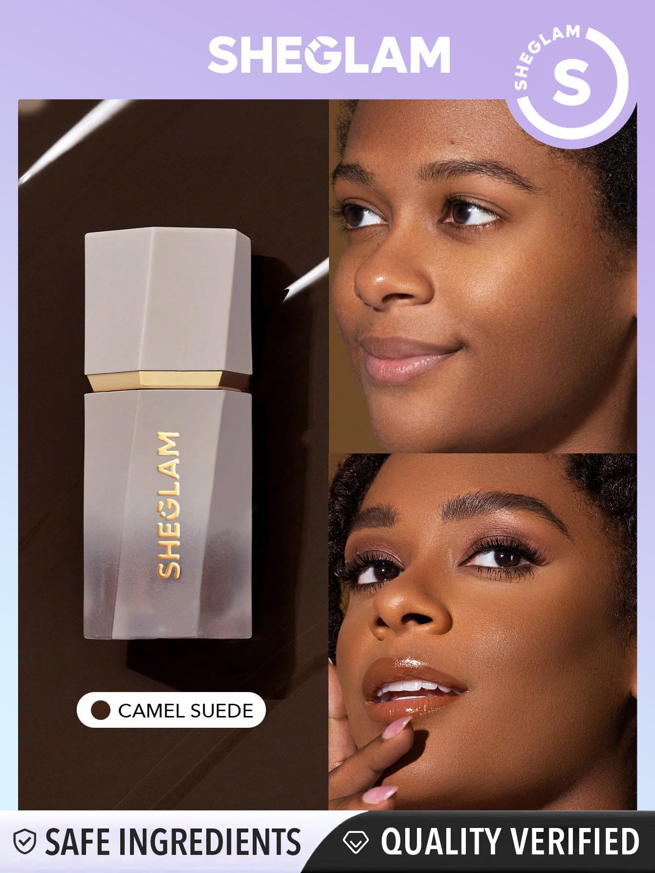 SHEGLAM Sun Sculpt en tono Camel Suede ofrece bronceado natural y suave.