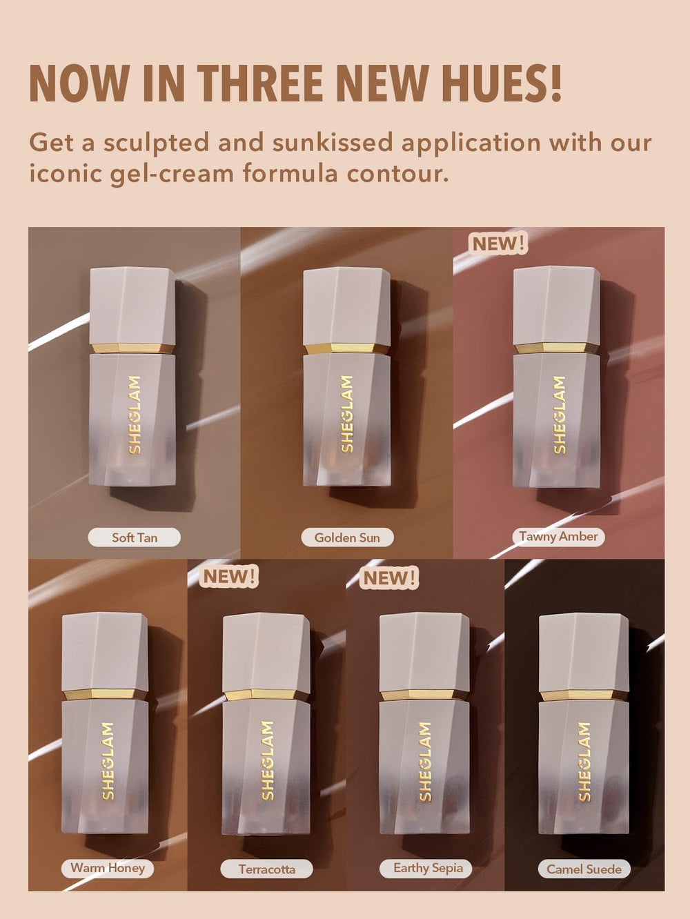 SHEGLAM Sun Sculpt acabado natural y duradero para look diario.
