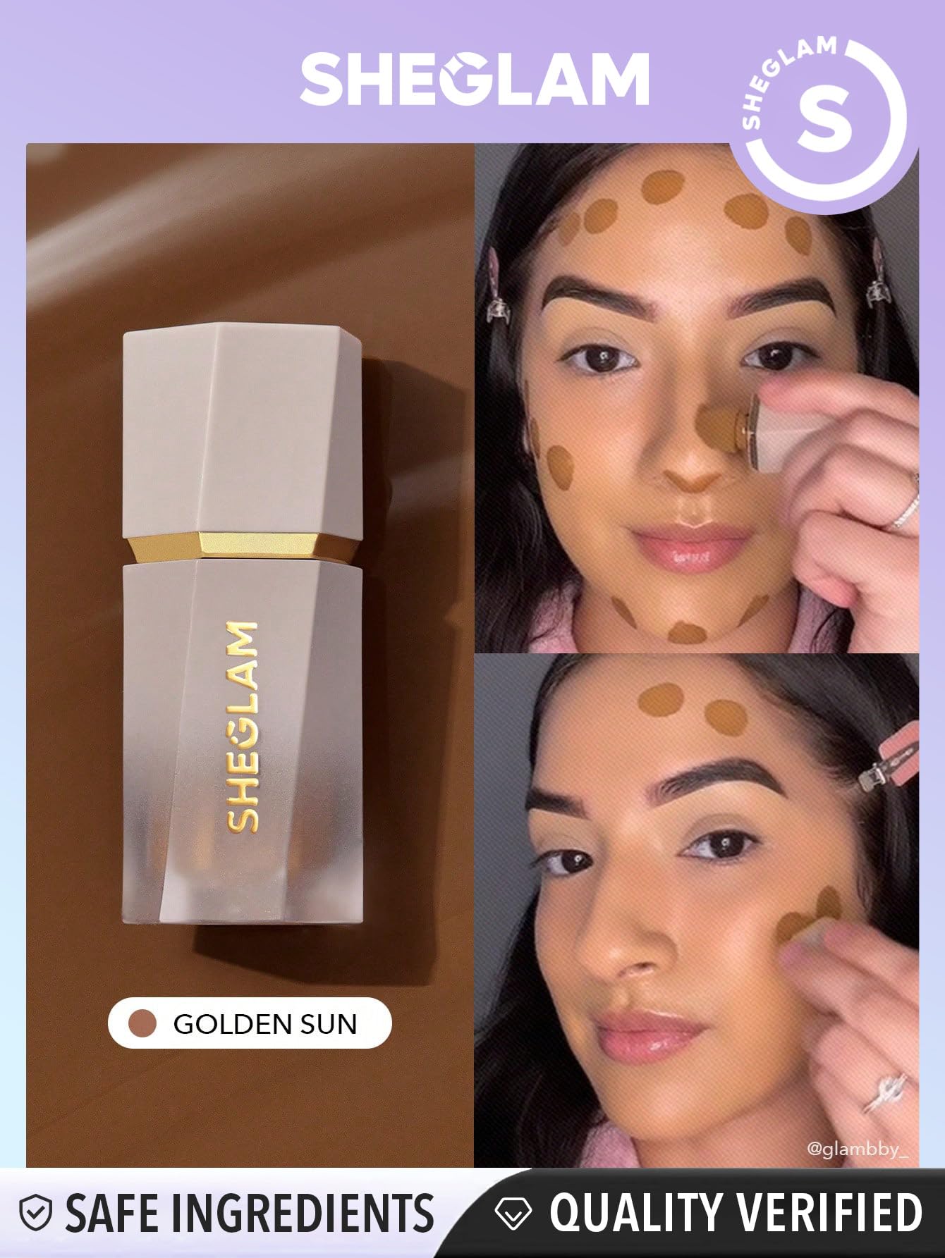 SHEGLAM Sun Sculpt envase certificado libre de crueldad