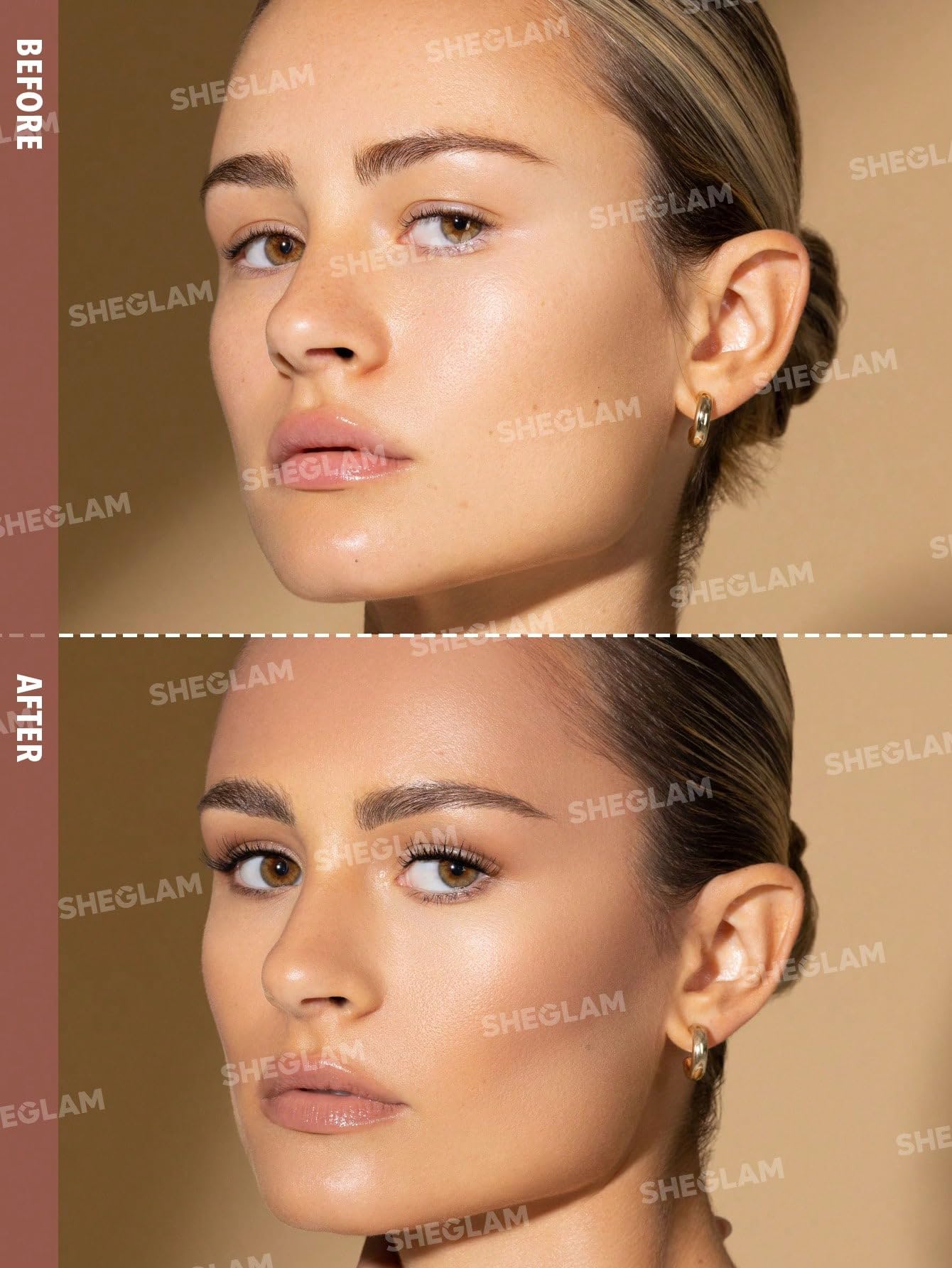 SHEGLAM Sun Sculpt crema-gel textura suave para acabado natural.