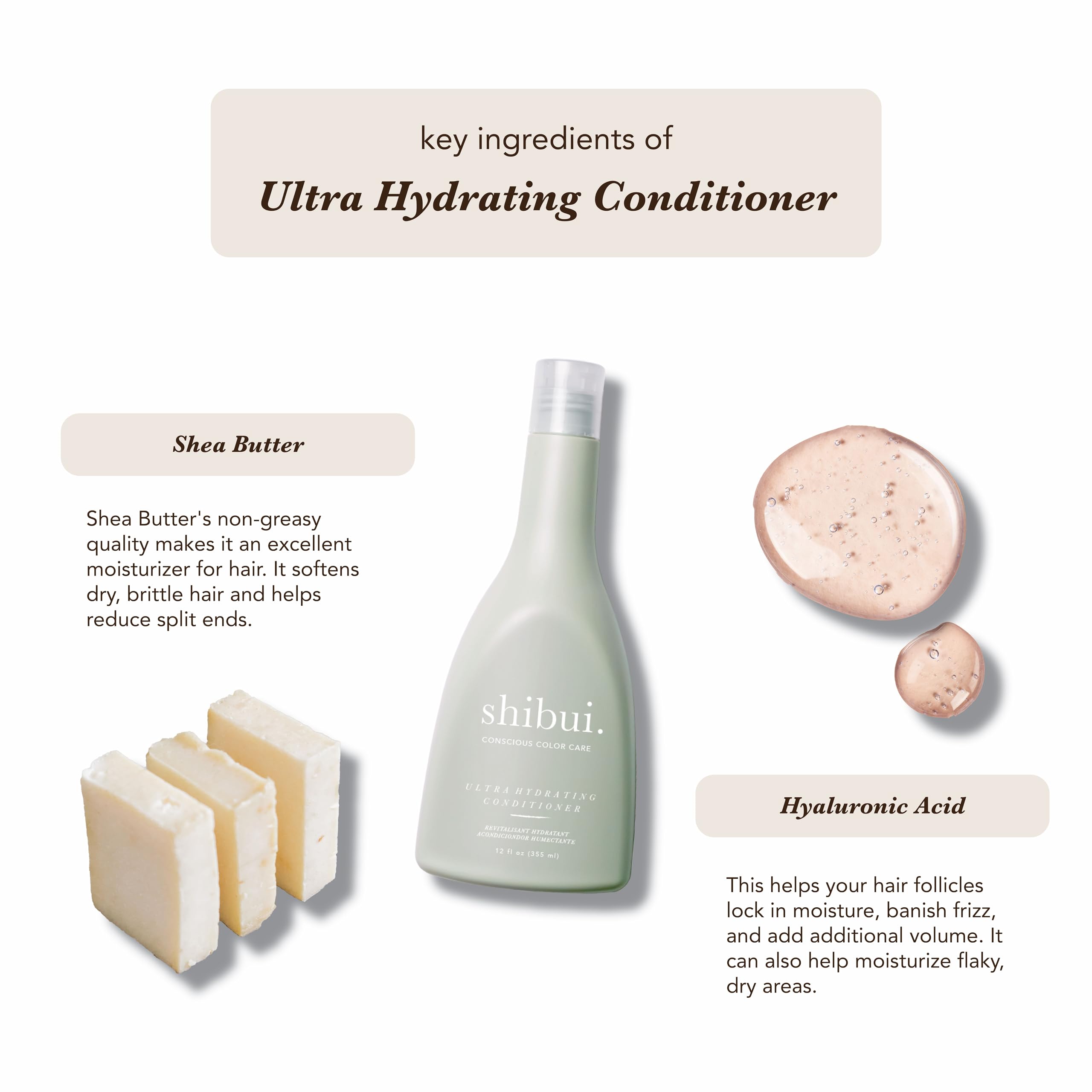 SHIBUI Acondicionador protege el color y aporta brillo vibrante.