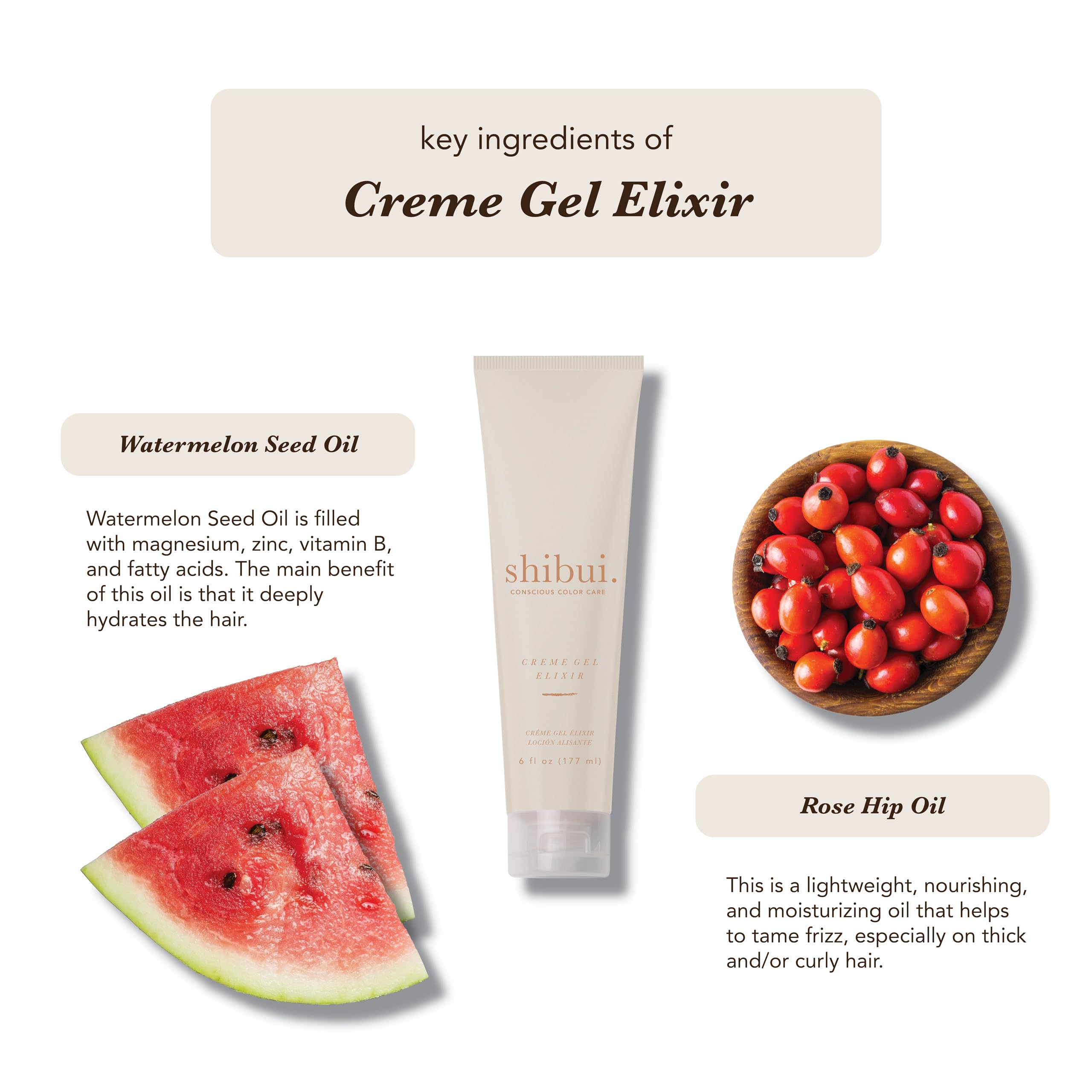 SHIBUI Creme Gel Elixir textura ligera que aporta cuerpo y control suave