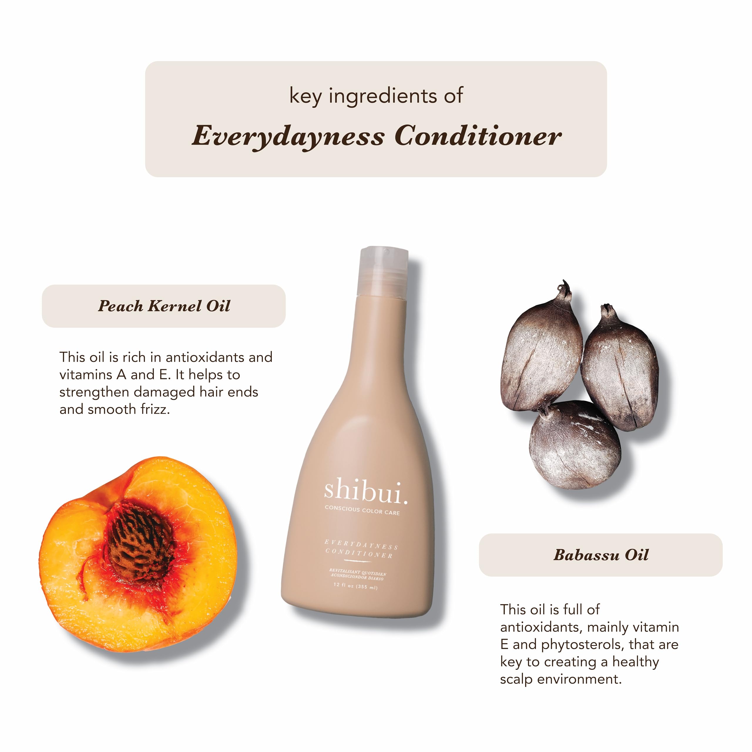 SHIBUI Everydayness Conditioner – brillance-soyeuse: cheveux doux et reflets protégés.