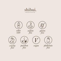 SHIBUI Everydayness Shampoo libre de sulfatos para una limpieza suave.