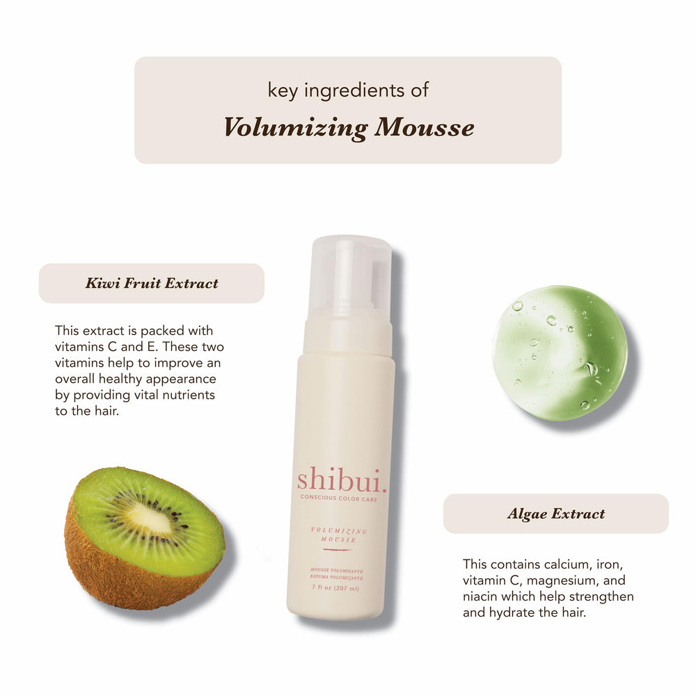SHIBUI Mousse Volumisante: tenue moyenne et contrôle du frisottis pour une coiffure flexible