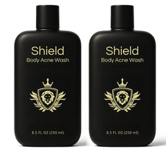 Shield Body Acne Wash: botella frontal, limpieza diaria para espalda y pecho