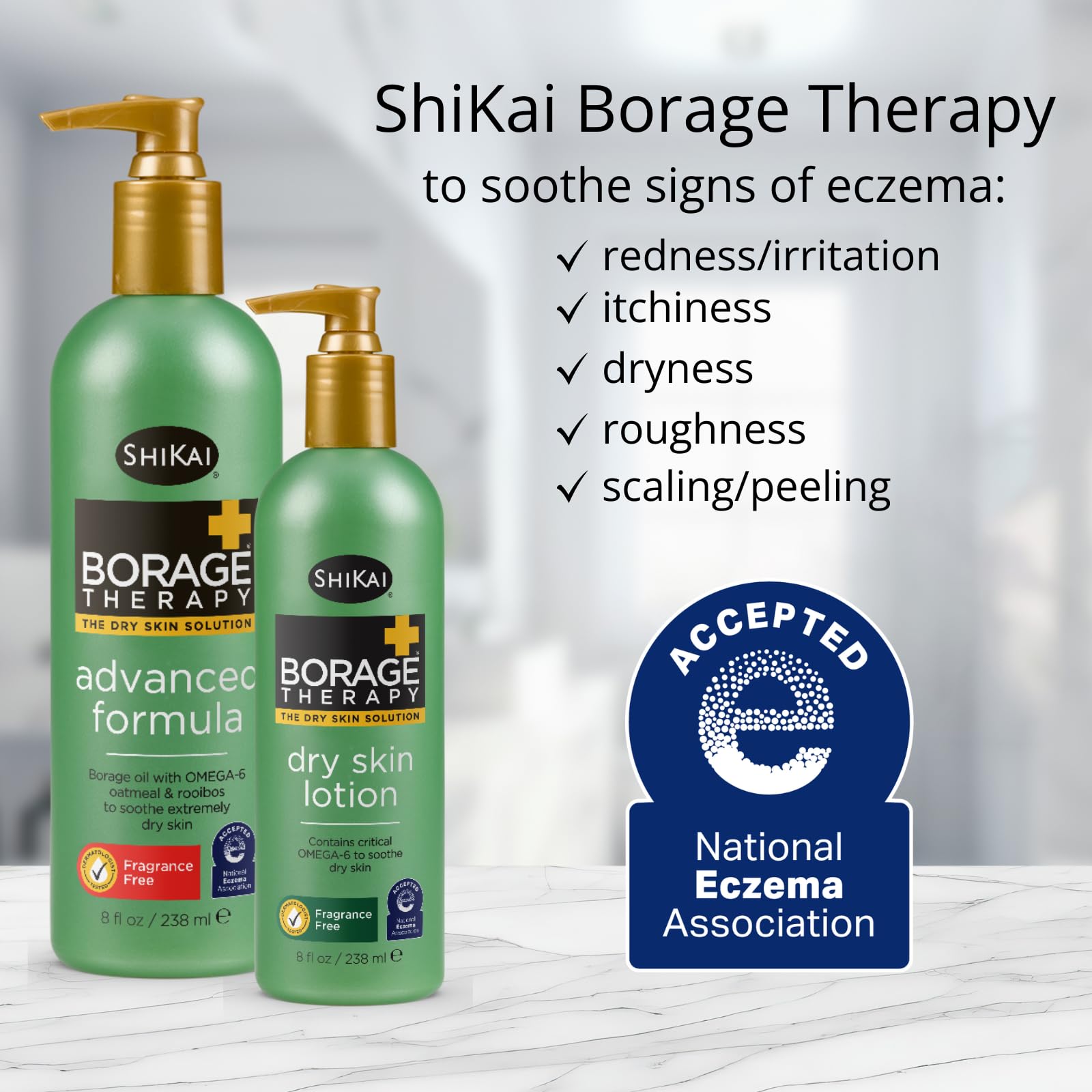 ShiKai Borage Therapy crème sans parfum: texture légère et absorption rapide.