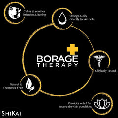 ShiKai Borage Therapy mains: soin quotidien pour peau sèche et irritée.
