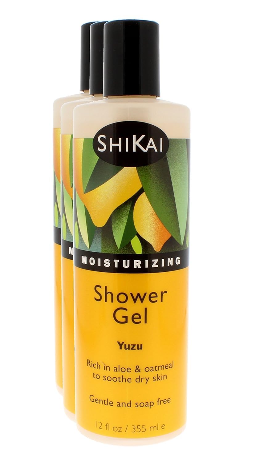 ShiKai Gel Douche Yuzu – bouteille: hydratation douce pour une peau souple après la douche.