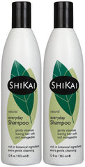 ShiKai champú suave diario, botella vertida, cuidado suave para cabello sensible