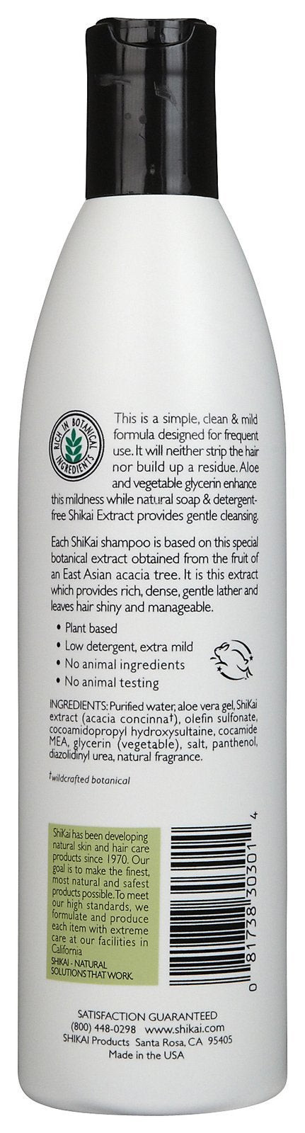 ShiKai champú suave diario, paquete de dos, cabello brillante y fácil de peinar