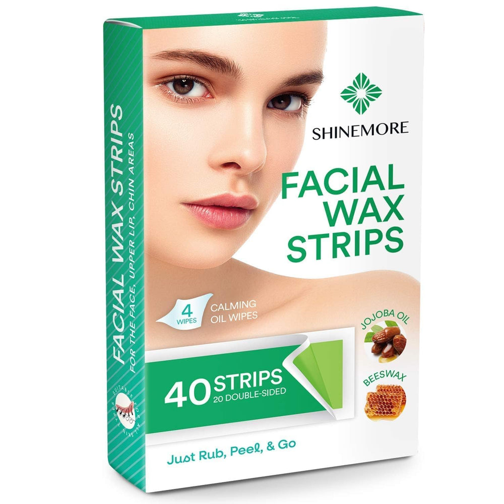 ShineMore paquete de 40 tiras para depilación facial