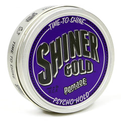 Shiner Gold Pomade frasco con brillo extremo para peinados definidos