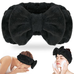 Shintop diadema spa con forro polar suave y lazo para cabello fuera del rostro.