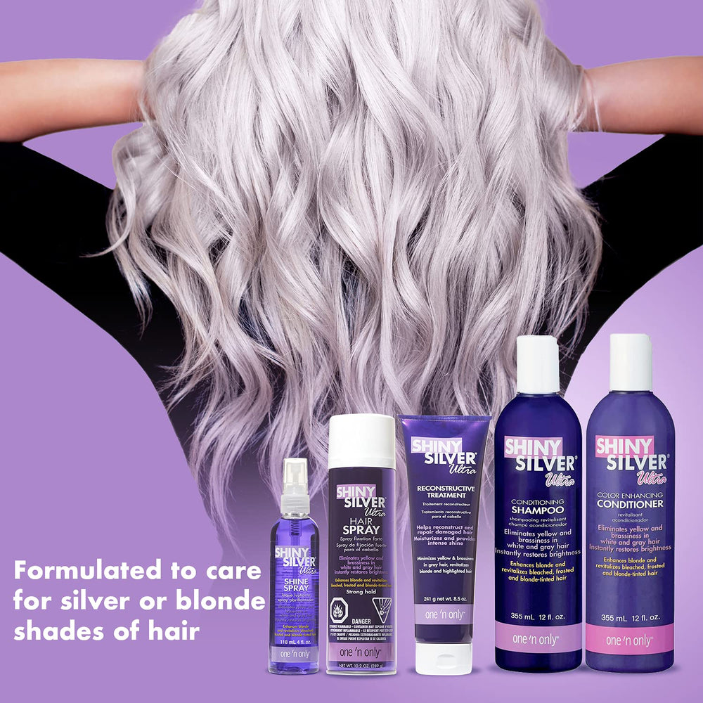 SHINY SILVER Cabello seco y dañado recupera humedad y manejabilidad