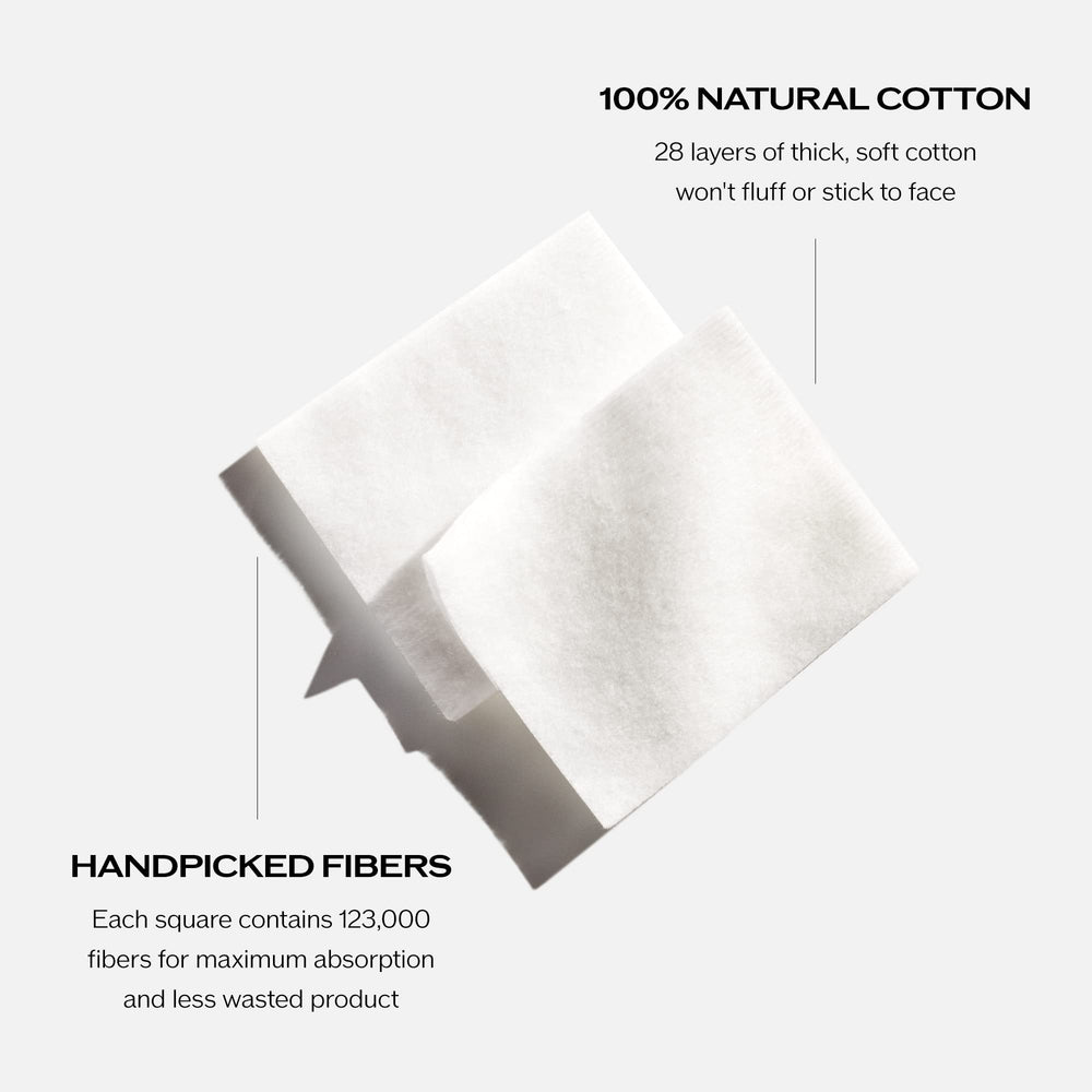 Almohadillas Shiseido suaves para aplicar suavizante con alta absorción.