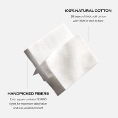 Almohadillas Shiseido suaves para aplicar suavizante con alta absorción.