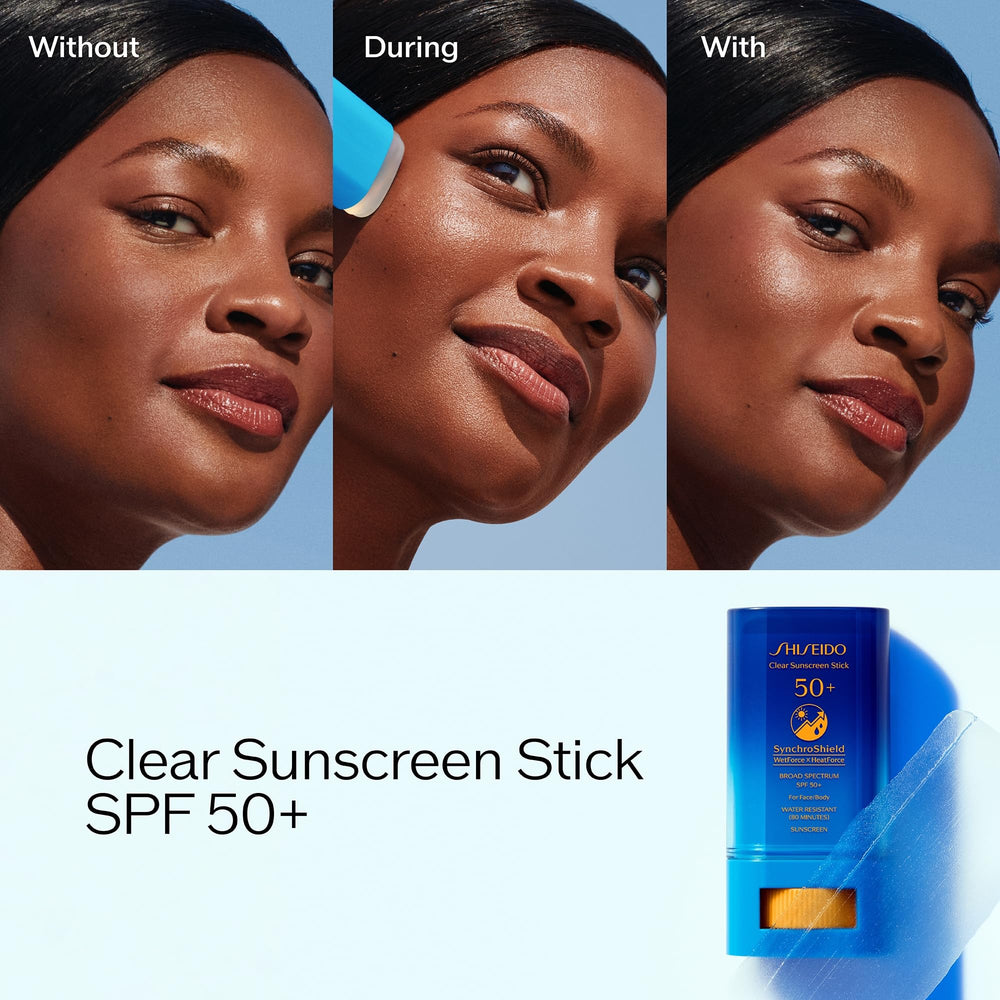 Textura ligera de la barra solar de Shiseido