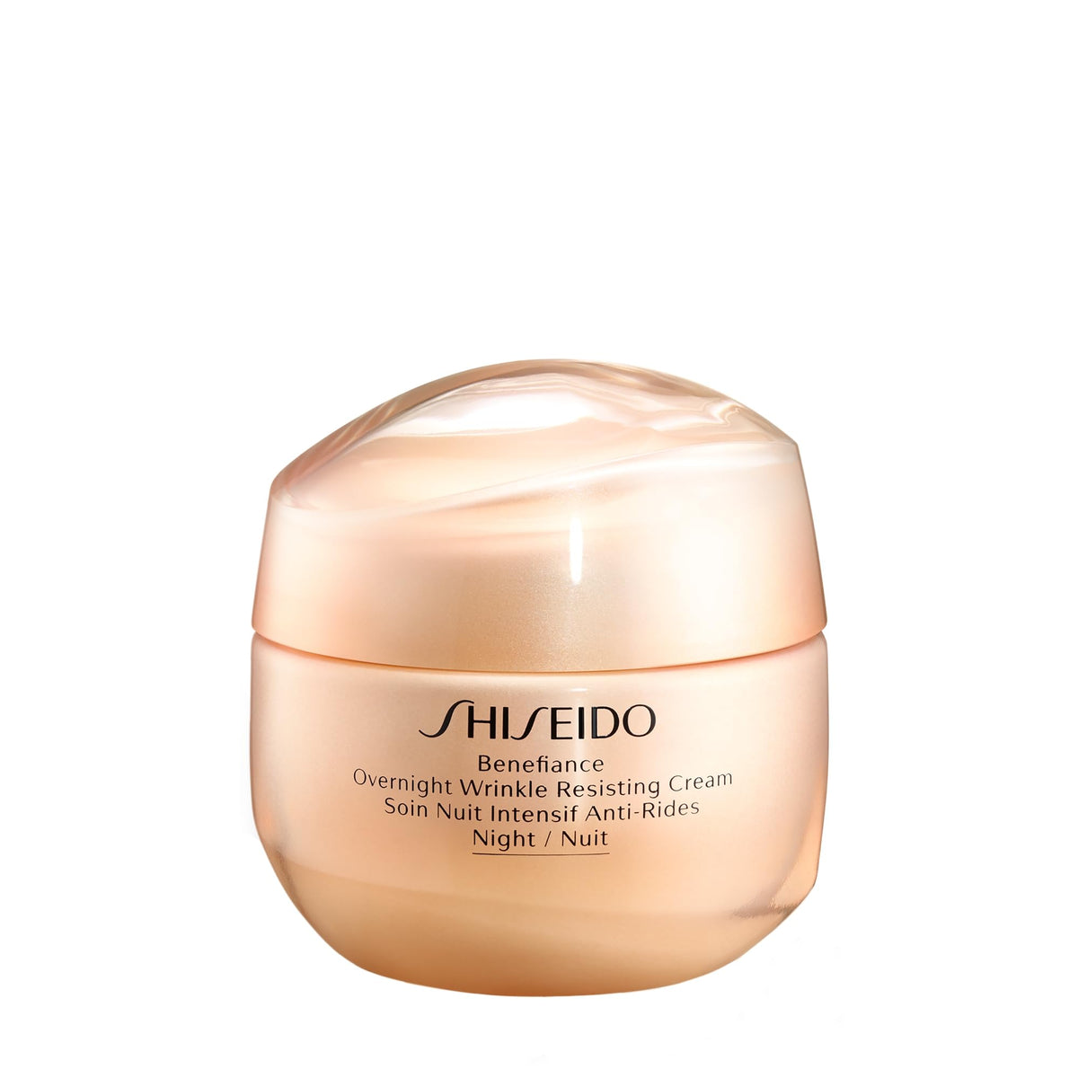 Benefiance de Shiseido crema noche, envase elegante para cuidado nocturno