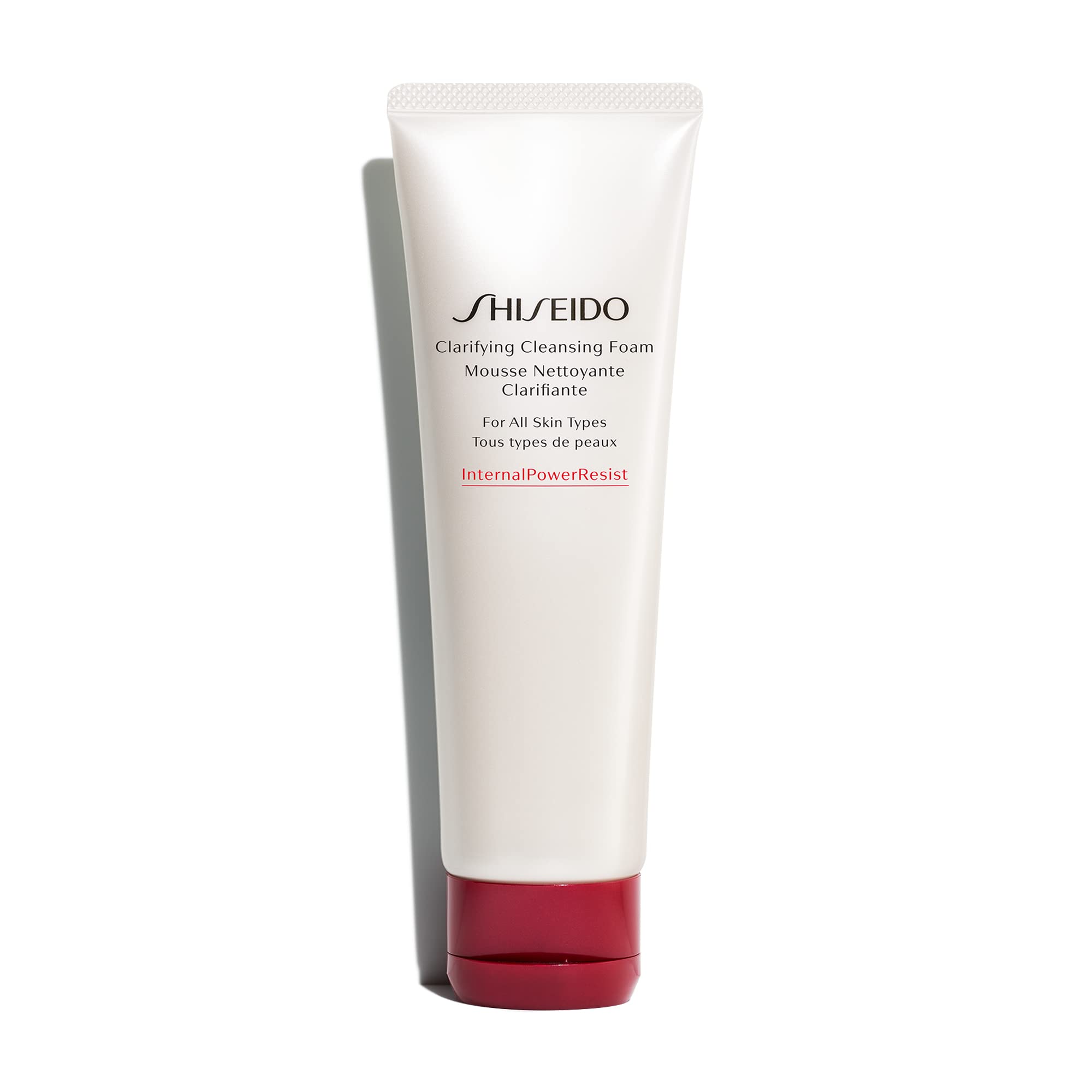 Espuma limpiadora Shiseido Clarificante 125 ml purifica y deja sensación fresca.