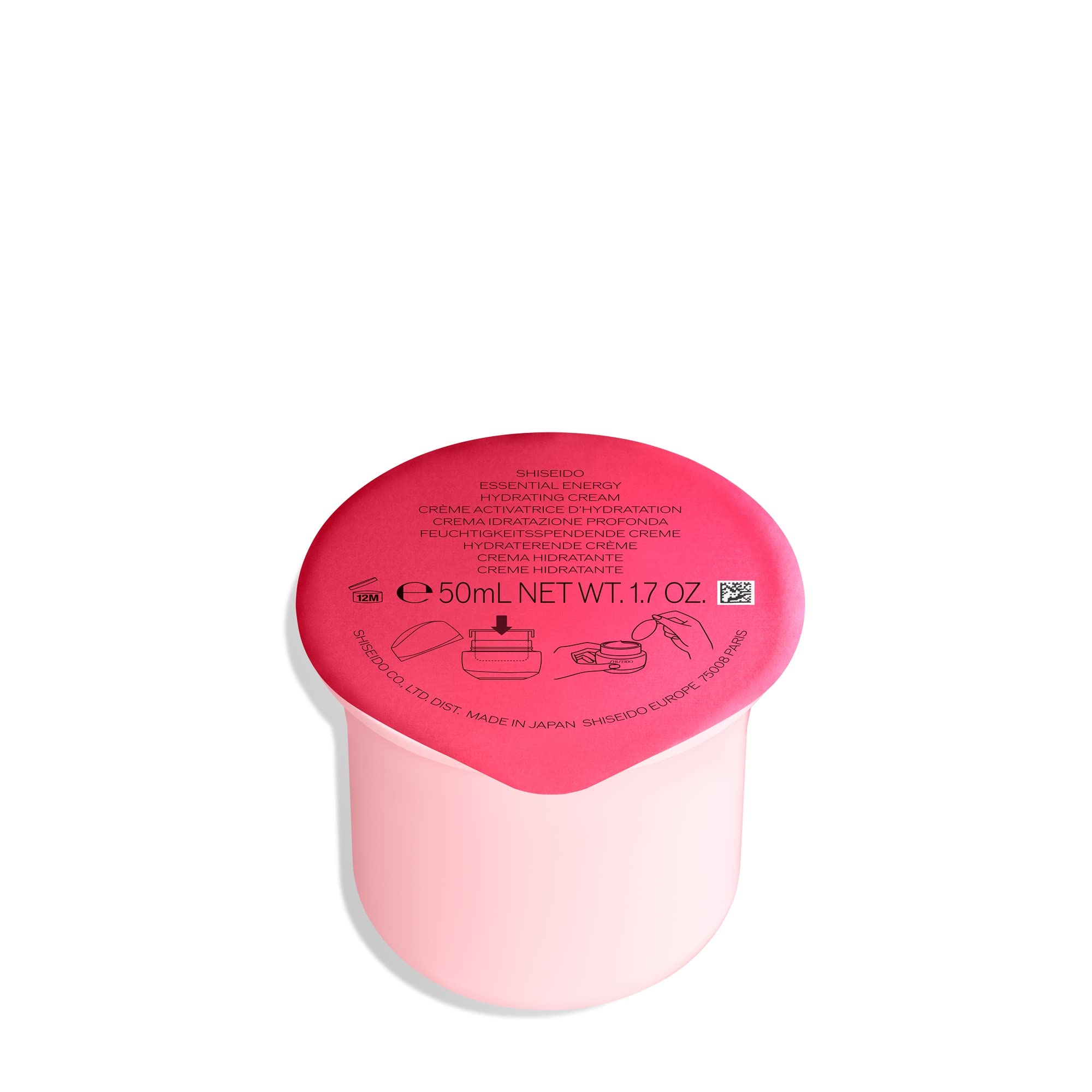 Shiseido Essential Energy crema hidratante 50 ml, textura suave al tacto.