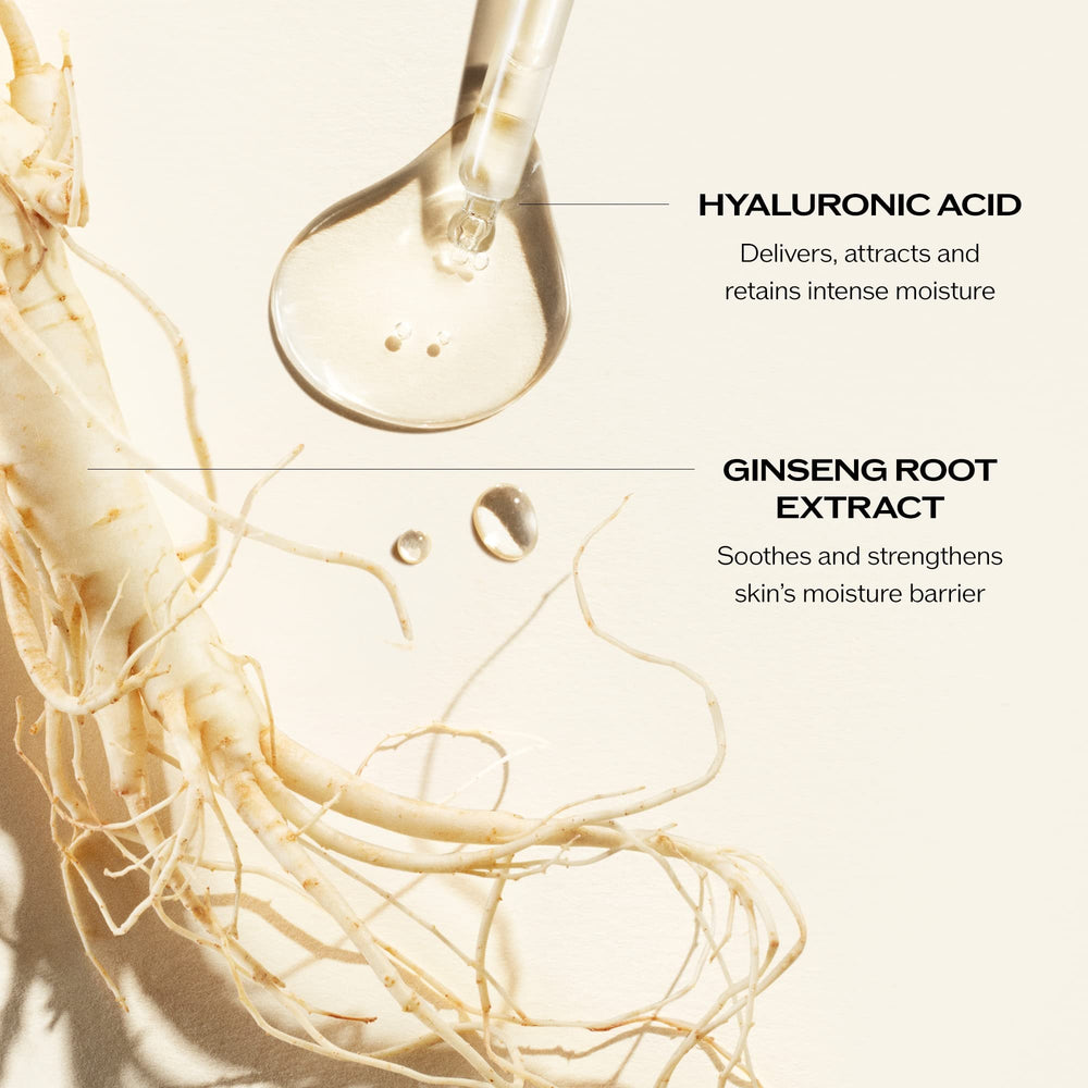 Imagen de ácido hialurónico purificado presente en la crema de Shiseido