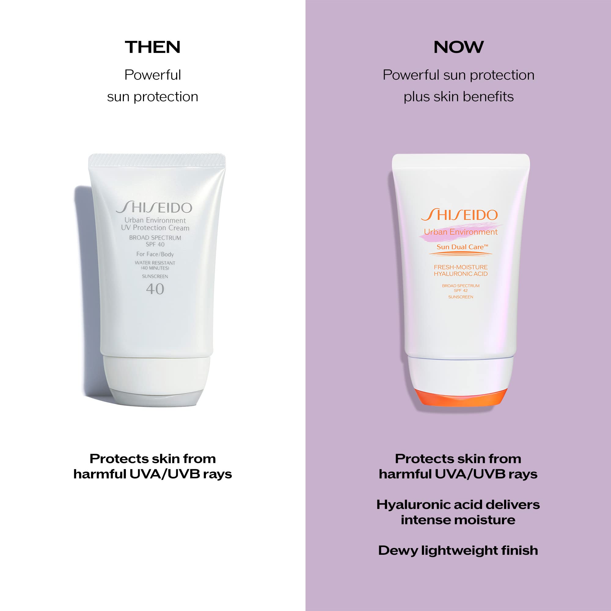 Shiseido Entorno Urbano aplicación diaria; suave aplicación que se integra con rostro y cuello.
