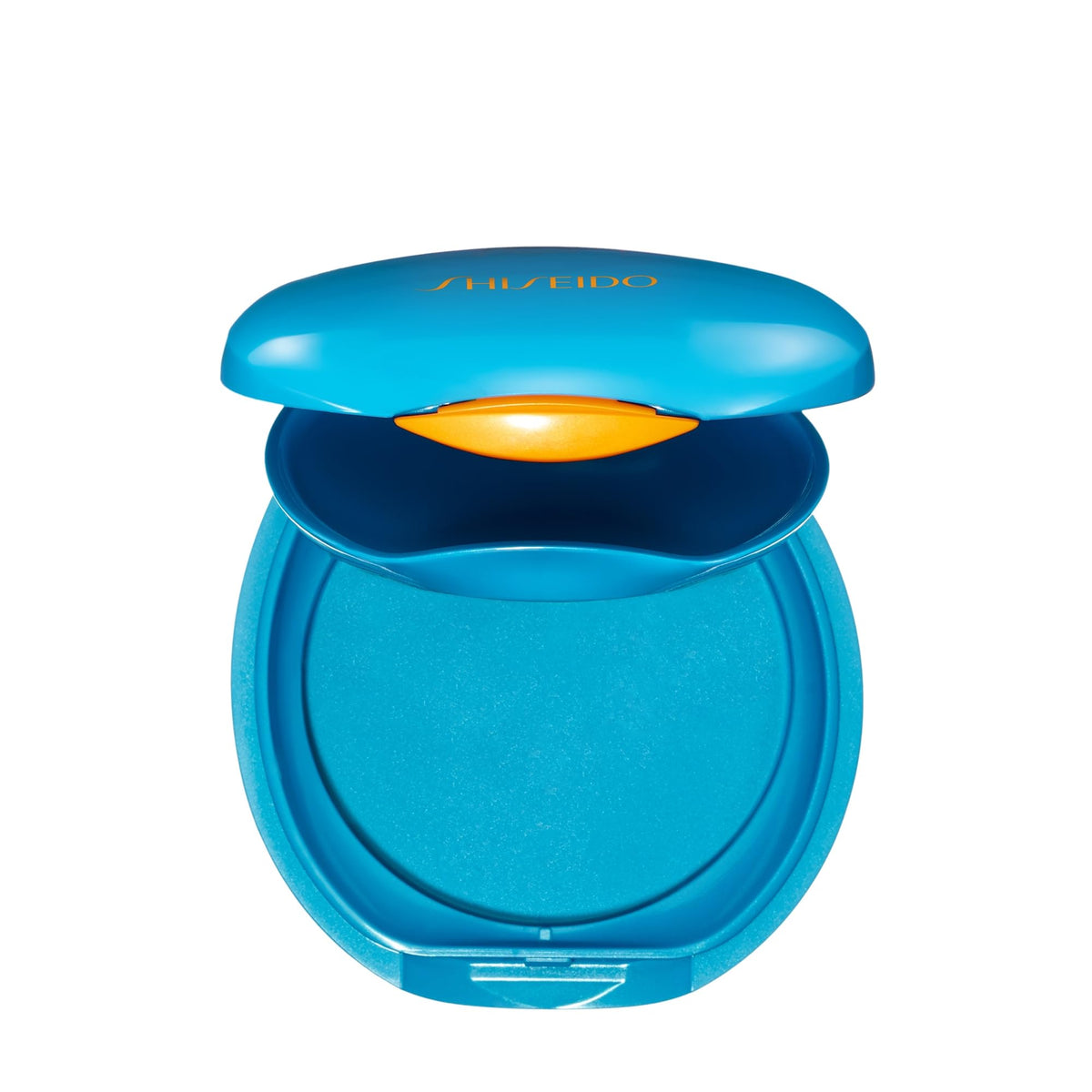 Estuche vacío Shiseido para base UV, ideal para viajes y SPF 36.