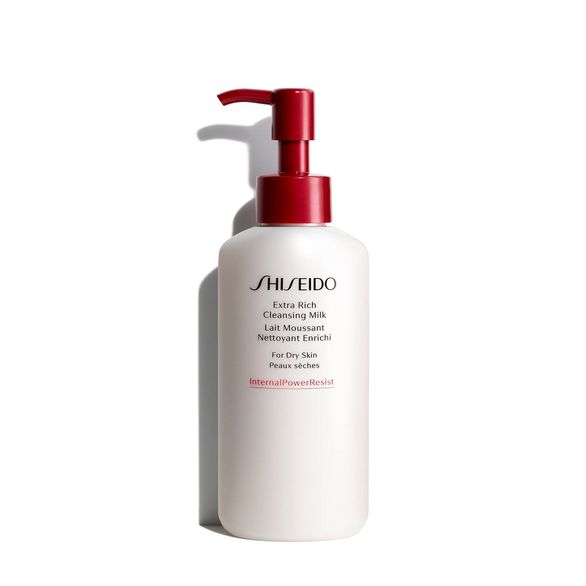 Shiseido Leche Limpiadora Extra Rica en botella: limpieza suave que mantiene la hidratación.