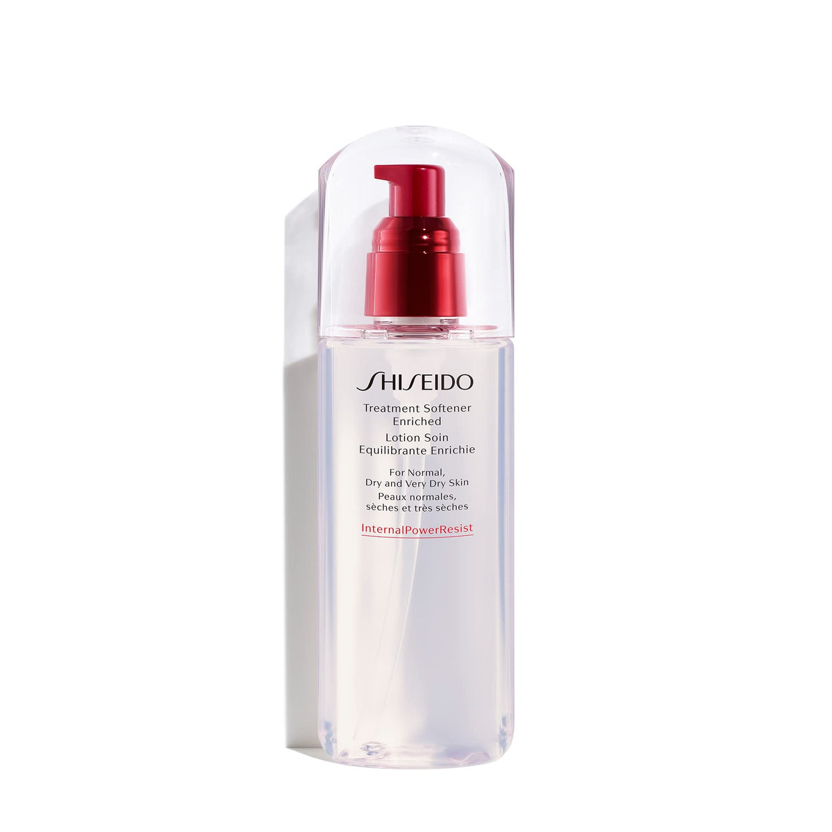 Shiseido Tratamiento suavizante enriquecido en botella de 150 ml para hidratación suave.