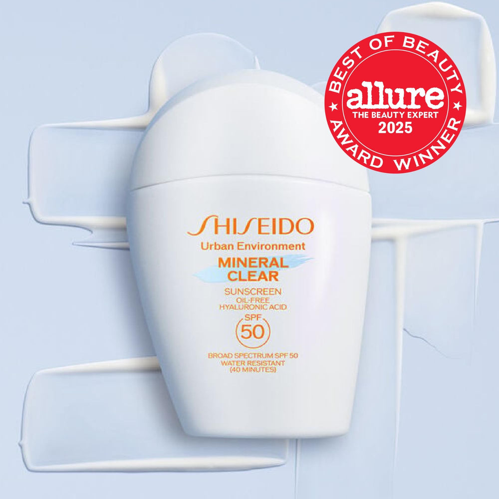 Shiseido Urban Environment Mineral Clear SPF 50 textura-aplicación: absorción rápida y acabado claro.