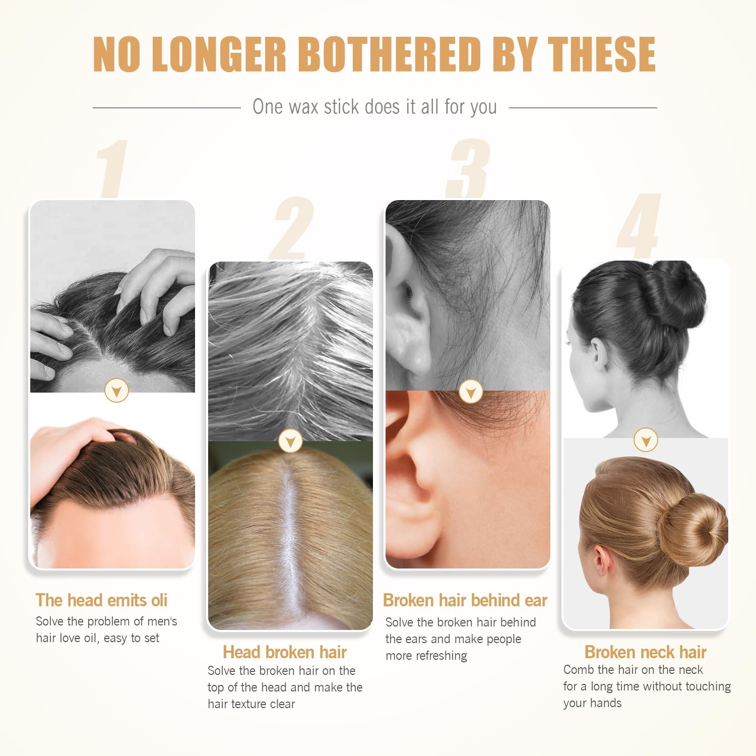 Aplicación directa de la cera en el cabello con Shiyalan