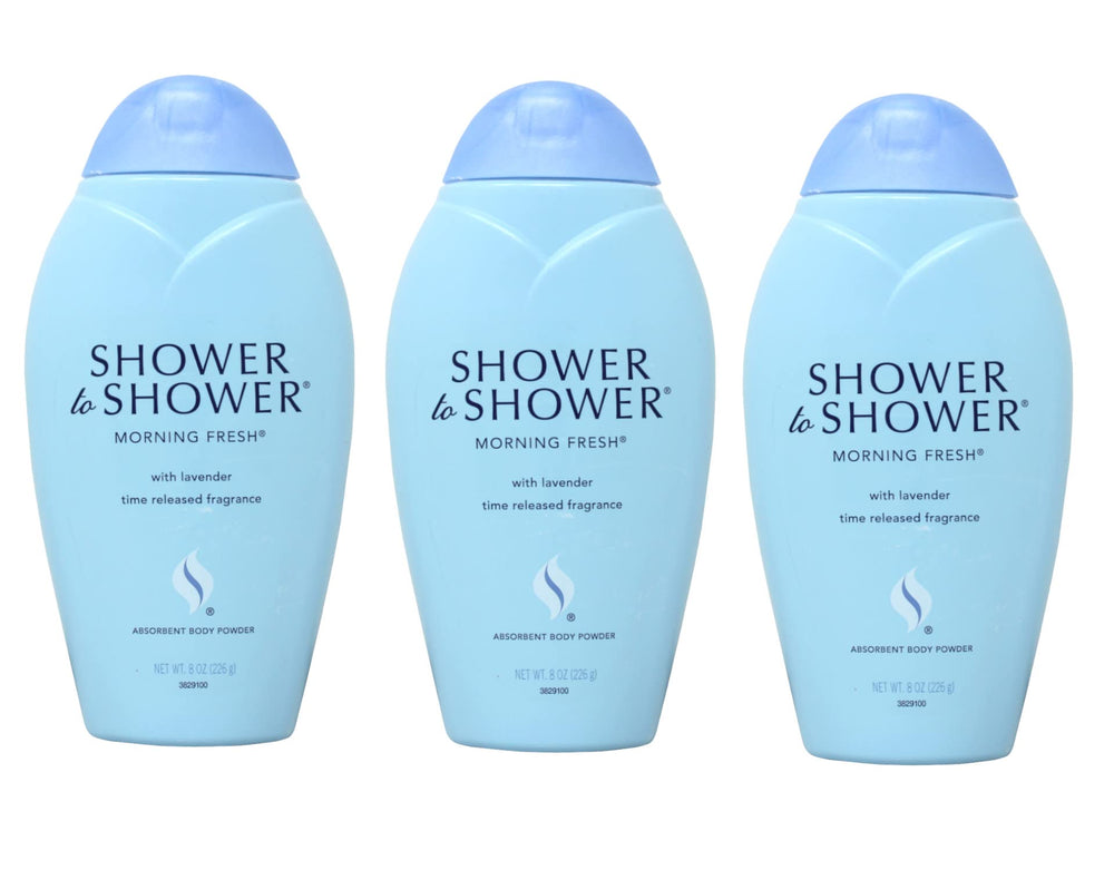 Shower To Shower Morning Fresh polvos corporales absorbentes de 8 oz para piel seca.
