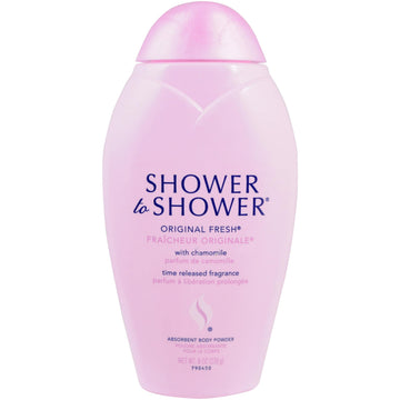 Shower To Shower Original, botella 8 onzas, ideal para el cuidado diario del cuerpo.