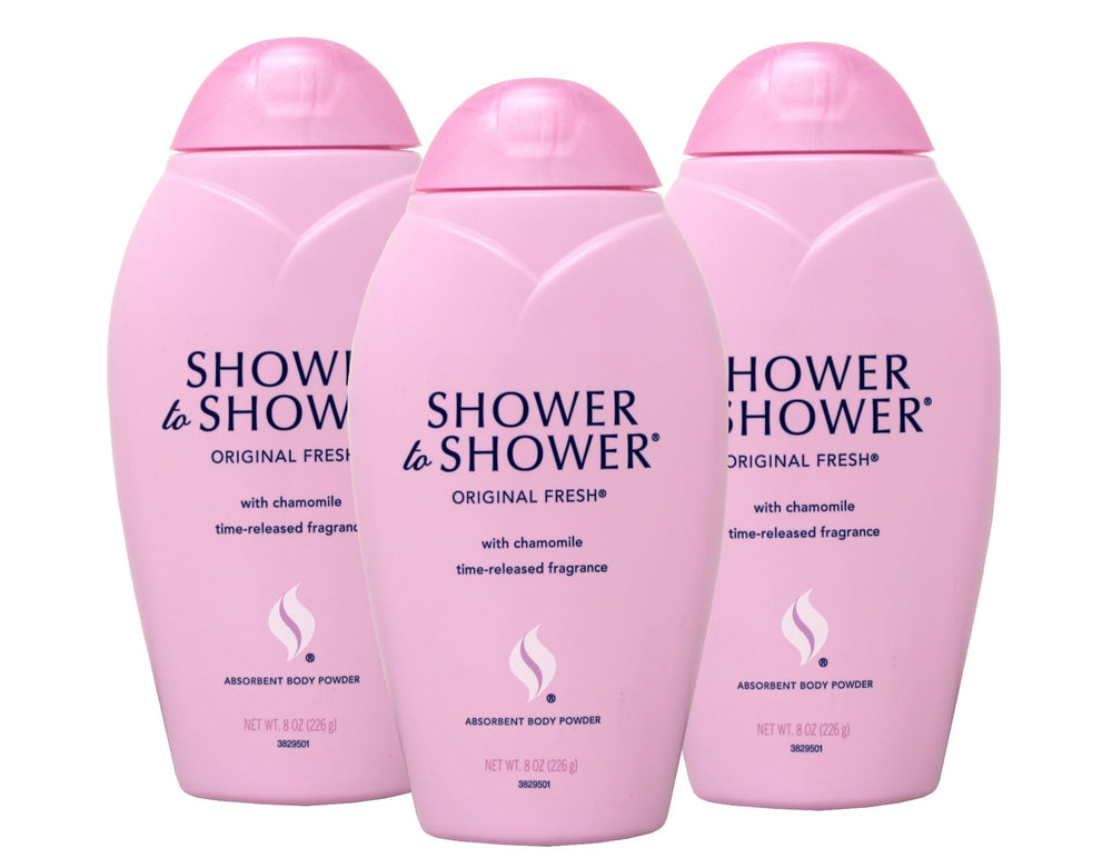 Shower To Shower Original Fresca, botella de tres unidades para uso diario