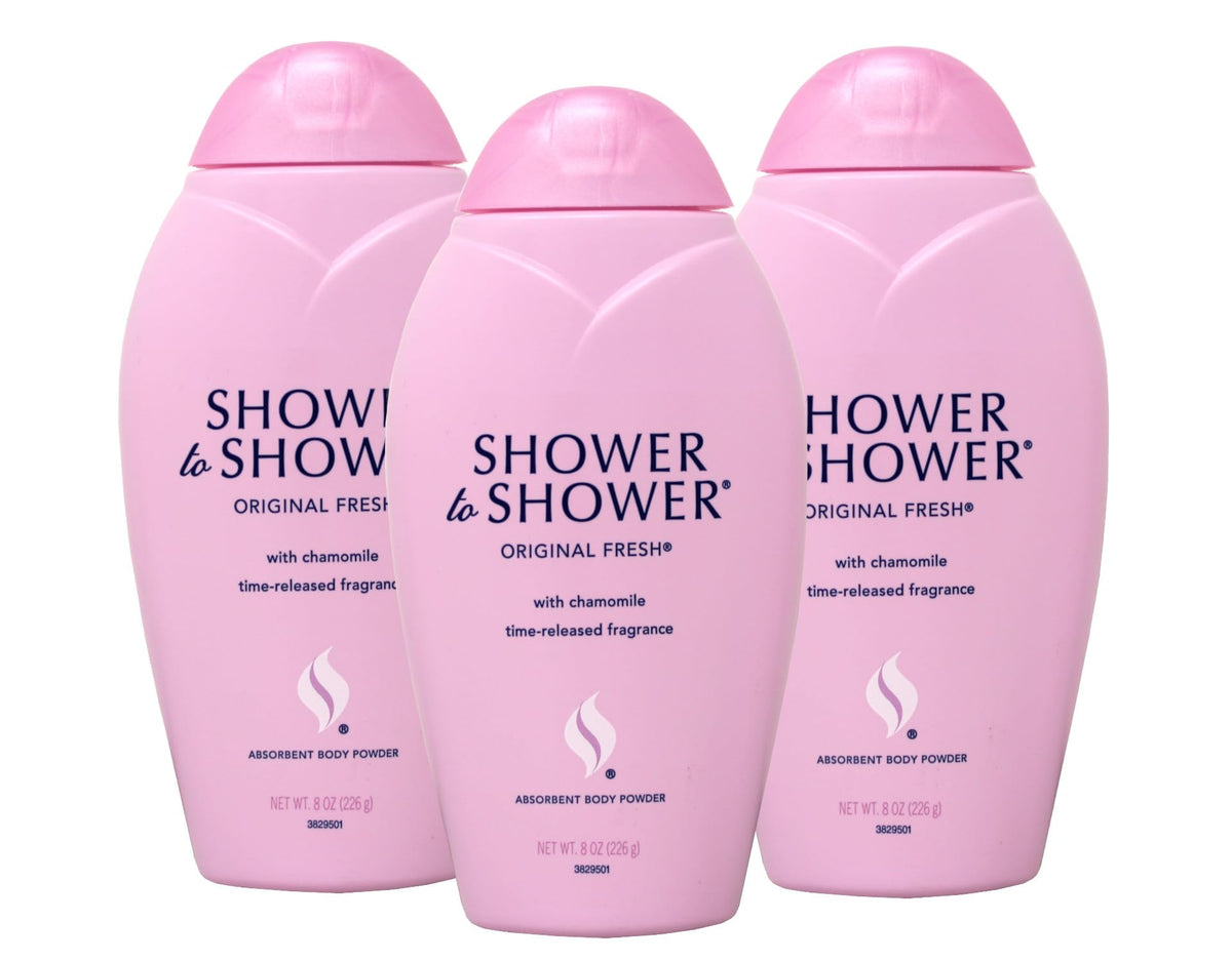 Shower To Shower Original Fresca, botella de tres unidades para uso diario