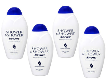 Shower To Shower polvo absorbente para mantener la piel seca durante el ejercicio
