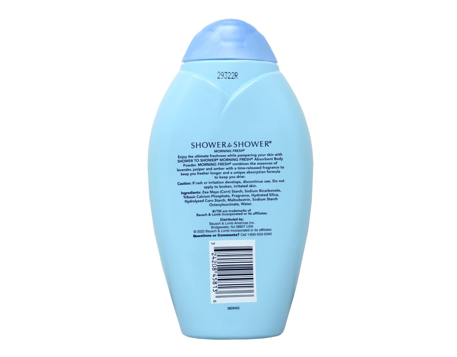 Shower To Shower polvo corporal Morning Fresh lavanda, aroma calmante para el baño