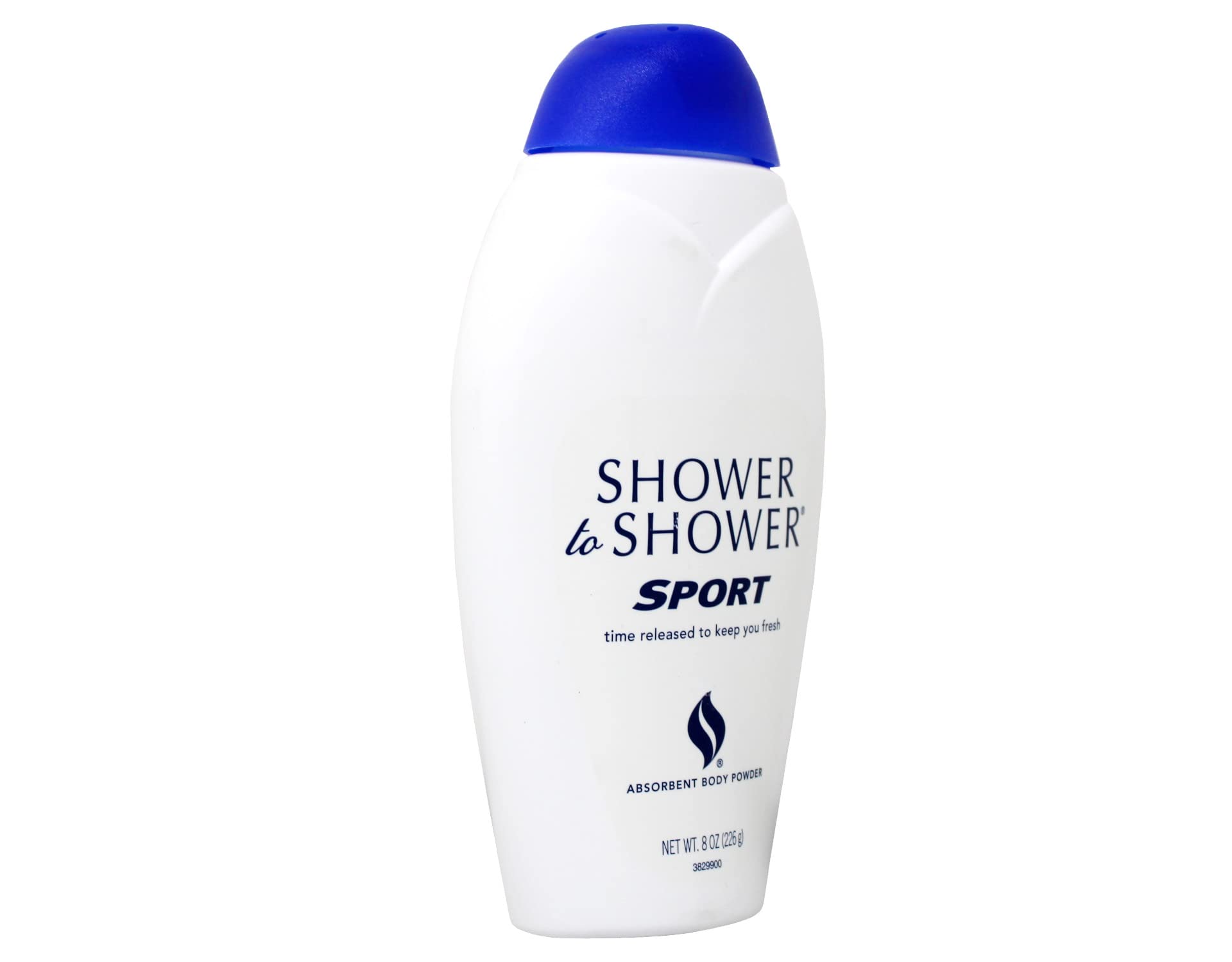 Shower To Shower Polvo deportivo, aplicación en la palma para uso activo