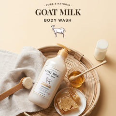 SHOWERMATE espuma cremosa leche de cabra: sensación suave durante la ducha.
