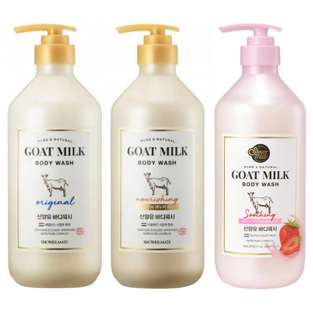 SHOWERMATE Goat Milk Body Wash after-shower routine for soft skin