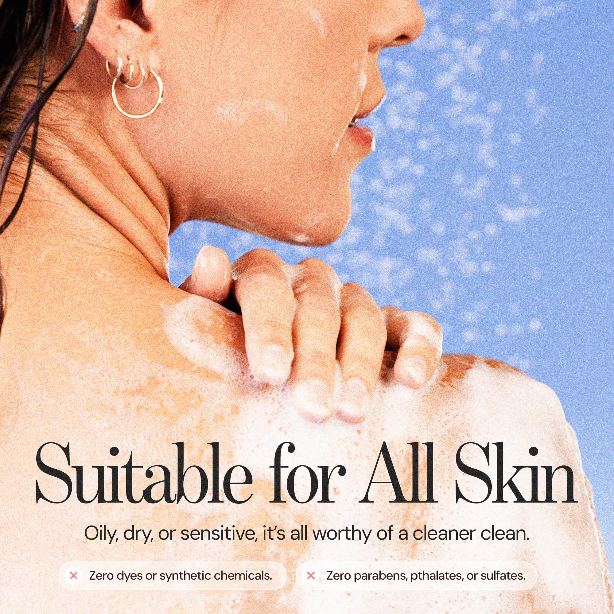 Showerworthy jabon hidratacion suave: retiene humedad y calma piel reseca.