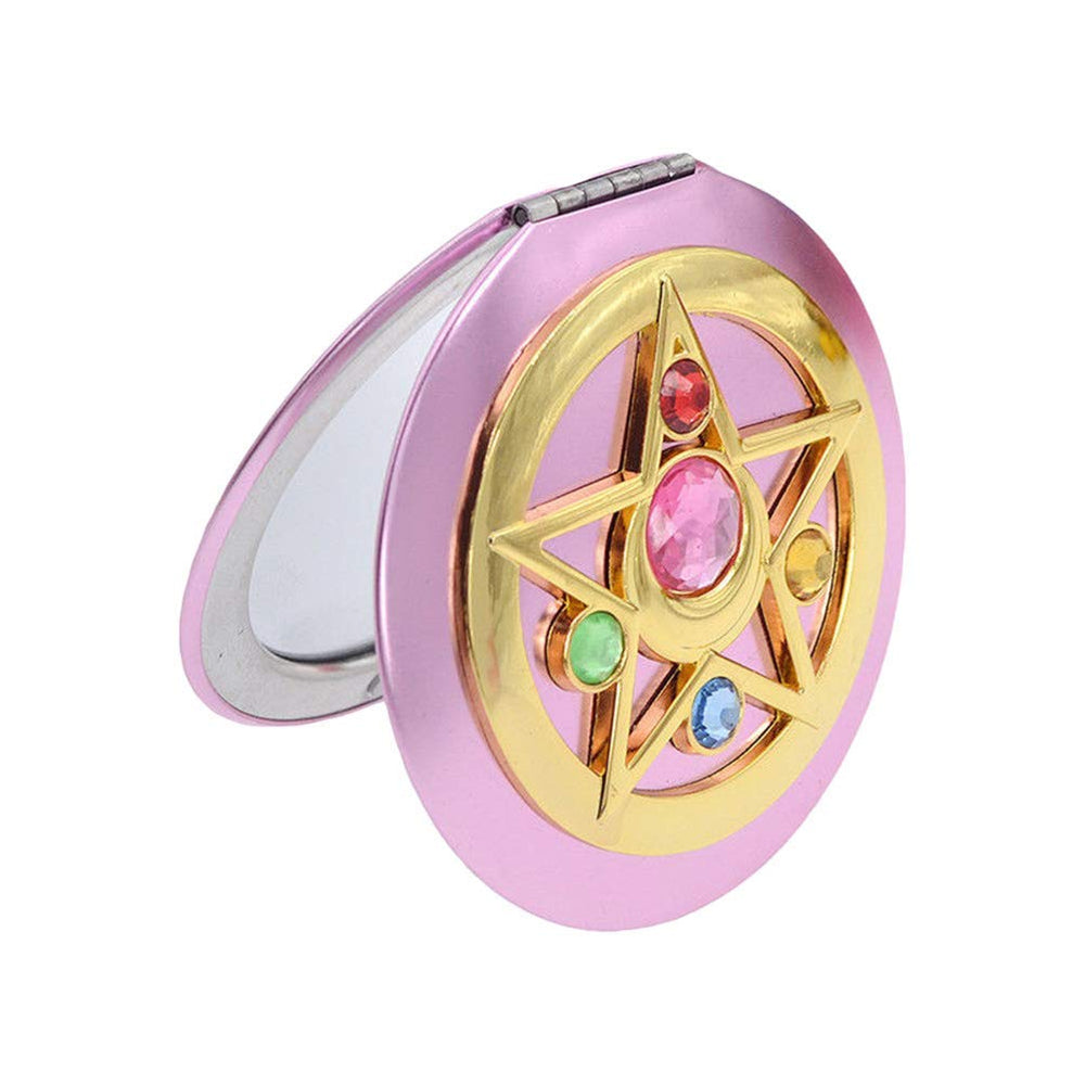 SHOWLOUE espejo de bolso ligero y plegable, perfecto para viajes.