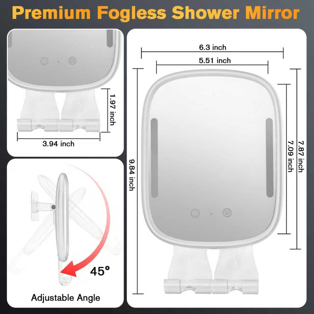 Showvigor iluminación LED ajustable para una visibilidad precisa durante el afeitado.