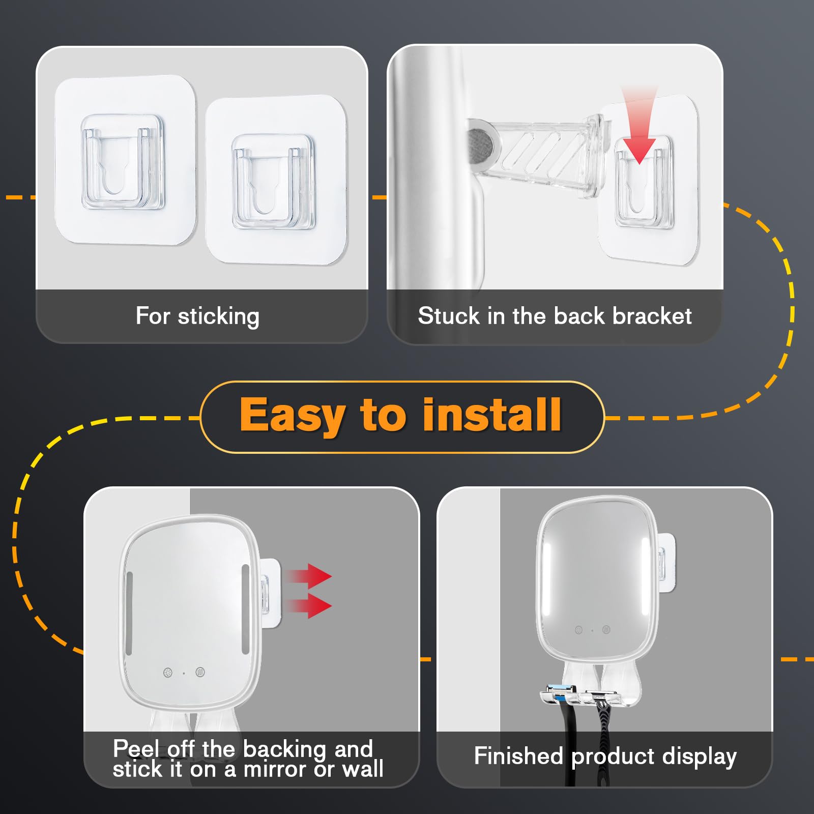Showvigor espejo de baño impermeable para entornos húmedos y seguridad.