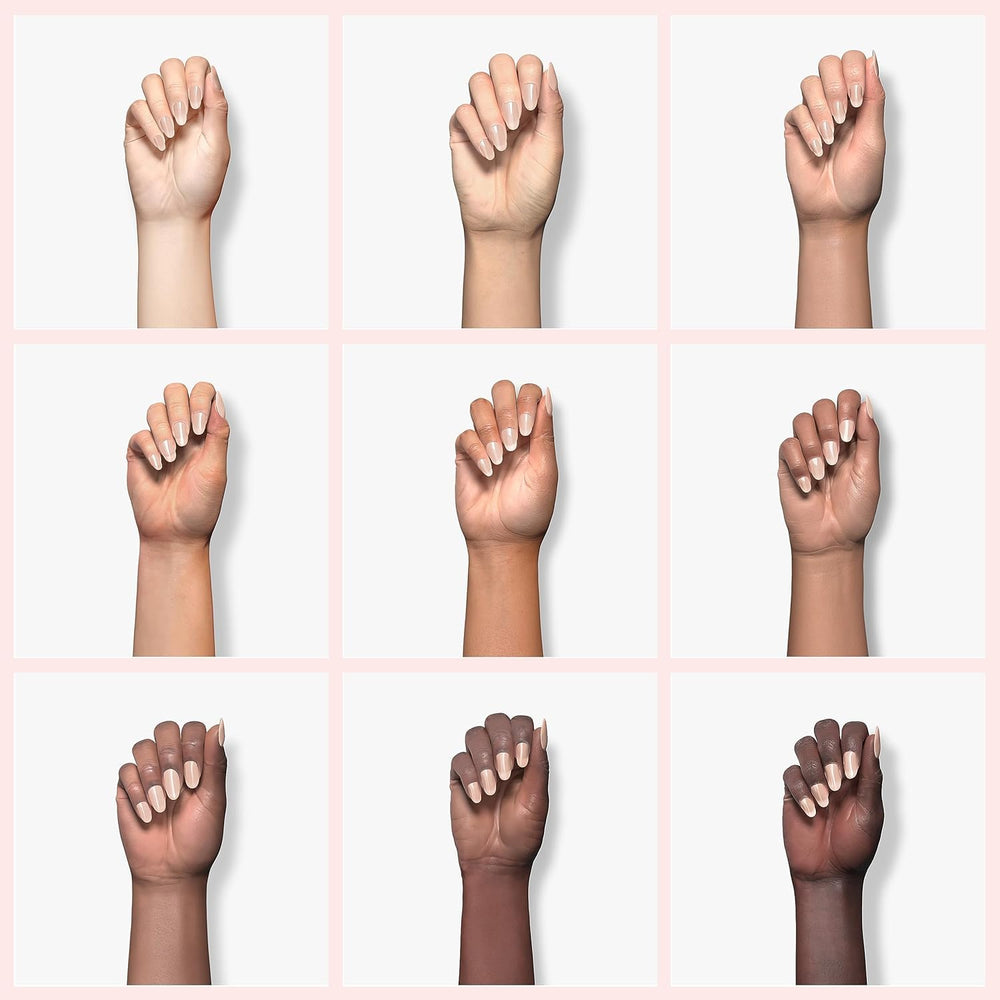 SHOYUM gel nude pink con múltiples capas para acabado elegante.