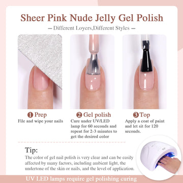 SHOYUM retirada mediante remojo para este gel nude pink.