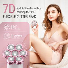 SHPAVVER afeitadora eléctrica para mujeres en axilas, eliminación suave sin irritación.